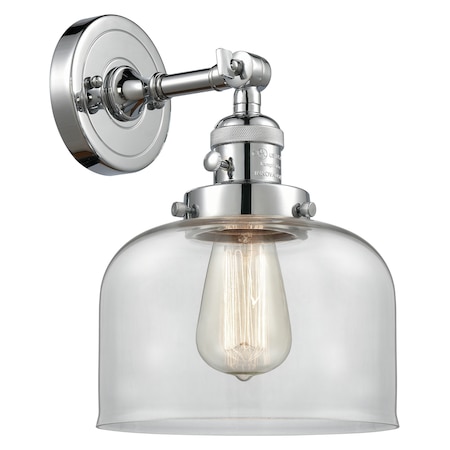 One Light Sconce With A High-Low-Off Switch.